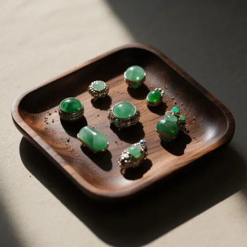 Comparison of jadeite and nephrite under backlight